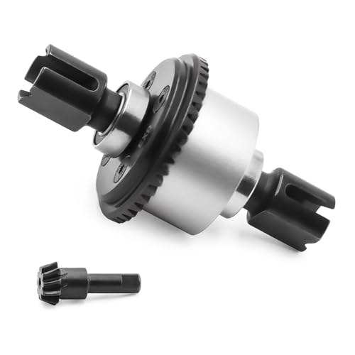Aluminiumlegierung + Stahl 43T/10T Differentialbaugruppe RC Upgrade-Teile für ARRMA 1/8 KRATON V5 V6 1/7 BIGROCK Mojave EXB ARA310990 RC Car (Silber) von ULIIK