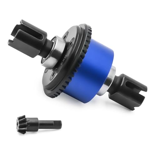 Aluminiumlegierung + Stahl 43T/10T Differentialbaugruppe RC Upgrade-Teile für ARRMA 1/8 KRATON V5 V6 1/7 BIGROCK Mojave EXB ARA310990 RC Car (blau) von ULIIK