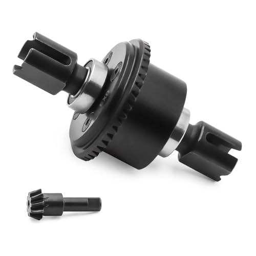 Aluminiumlegierung + Stahl 43T/10T Differentialbaugruppe RC Upgrade-Teile für ARRMA 1/8 KRATON V5 V6 1/7 BIGROCK Mojave EXB ARA310990 RC Car (schwarz) von ULIIK