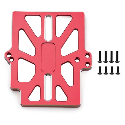 Aluminiumlegierung ESC Befestigungssitz RC Upgrade Teile für Traxxas Mini Maxx Monster Truck RC Auto (rot) von ULIIK