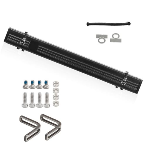 Aluminiumlegierung RC Auto Simulation Dach Seitenzelt Ausziehbares Seitenüberdachung RC DIY Teile für TRAXXAS 1/18 TRX4M Crawler RC Car (Schwarz) von ULIIK