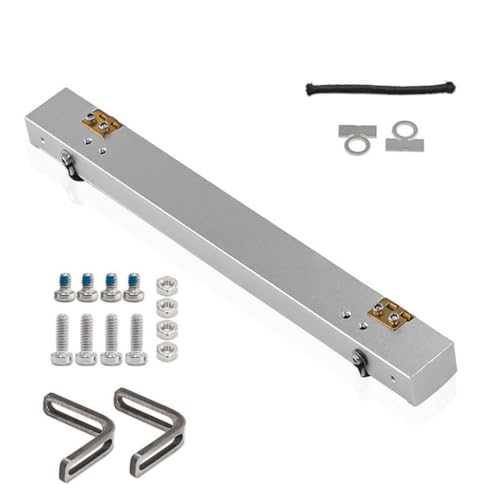 Aluminiumlegierung RC Auto Simulation Dach Seitenzelt Ausziehbares Seitenüberdachung RC DIY Teile für TRAXXAS 1/18 TRX4M Crawler RC Car (Silber) von ULIIK