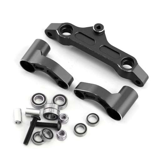 Aluminiumlegierung Vorderlenkgruppe RC Upgrade-Teile für ARRMA 1/5 KRATON 8S ARA110002T1/ARA110002T2, 1/5 Outcast 8S BLX-ARA5810 RC Car (schwarz) von ULIIK