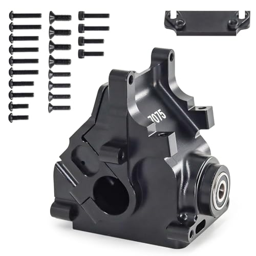 Aluminiumlegierung Wave Box Getriebe Shell RC verbesserte Teile für ARRMA 1/8 6S KRATON SENTON Typhon Talion 1/7 Infraction Limitless Mojave RC Car (schwarz) von ULIIK
