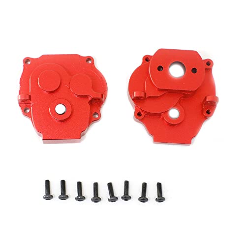 Aluminiumlegierung Wave Box Shell Getriebeabdeckung RC Upgrade Teile für TRAXXAS 1/18 TRX-4M TRX4M RC Car Crawler (rot) von ULIIK