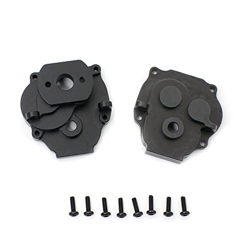 Aluminiumlegierung Wave Box Shell Getriebeabdeckung RC Upgrade Teile für TRAXXAS 1/18 TRX-4M TRX4M RC Car Crawler (schwarz) von ULIIK