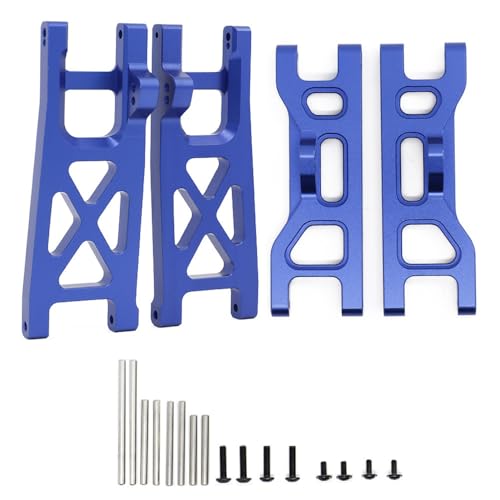 Aluminiumlegierung vorne hinten Querlenker RC Upgrade Teile für 1/10 ECX 2WD Ruckus, Axe, Brutus, Circuit, AMP MT, AMP DB, AMP Crush, K&N Torment RC Car (dunkelblau) von ULIIK