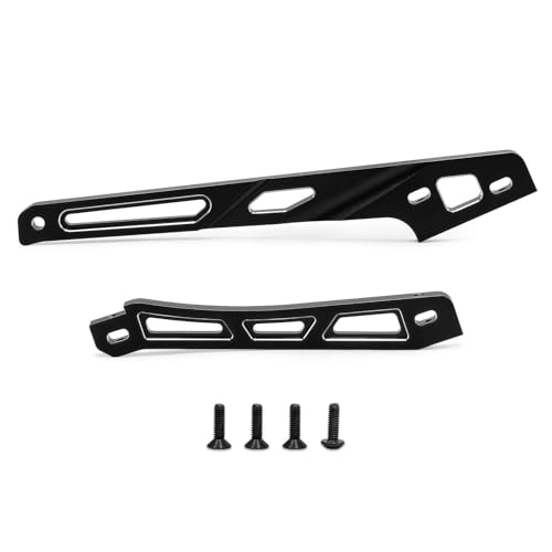 Aluminiumlegierung vorne und hinten Chassis Unterstützung RC Upgrade Teile für ARRMA 1/8 Kraton BLX 6S V6 RC Car (schwarz) von ULIIK