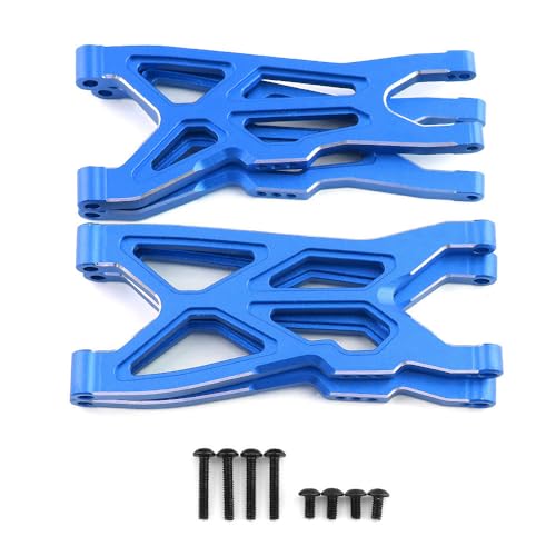Aluminiumlegierung vorne und hinten Querlenker RC Upgrade Teile für ARRMA 1/10 3S Big Rock, 1/8 3S Typhon RC Car (blau) von ULIIK