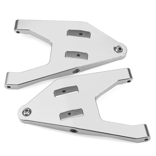 Aluminiumlegierung vorne unten Querlenker RC Upgrade Teile für 1/10 UD1002 UD1002SE SG1002 Short Course Truck Off-Road RC Auto (Silber) von ULIIK