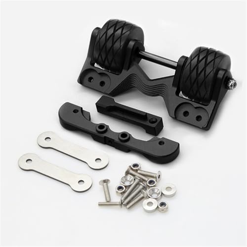 Alumiunm Alloy Adjustable Angle Rear Head Up Wheelie Bar RC DIY Parts for TRAXXAS 1/10 MAXX Monster TRUCK-89076-4 RC Car (Black) von ULIIK