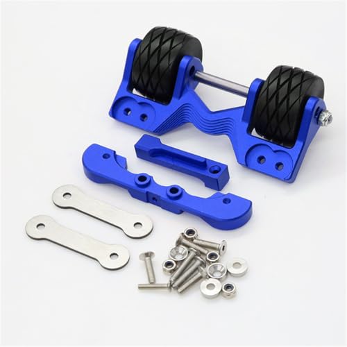 Alumiunm Alloy Adjustable Angle Rear Head Up Wheelie Bar RC DIY Parts for TRAXXAS 1/10 MAXX Monster TRUCK-89076-4 RC Car (Blue) von ULIIK