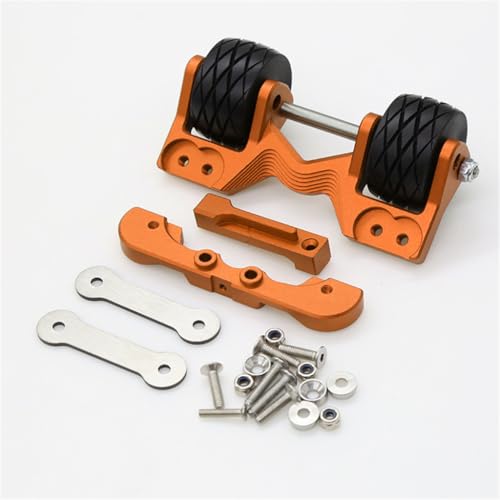 Alumiunm Alloy Adjustable Angle Rear Head Up Wheelie Bar RC DIY Parts for TRAXXAS 1/10 MAXX Monster TRUCK-89076-4 RC Car (Golden) von ULIIK