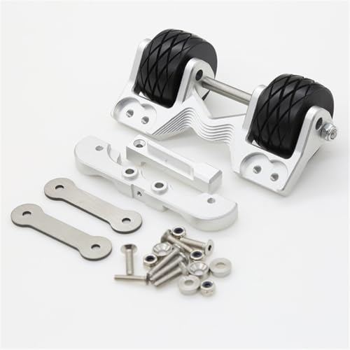 Alumiunm Alloy Adjustable Angle Rear Head Up Wheelie Bar RC DIY Parts for TRAXXAS 1/10 MAXX Monster TRUCK-89076-4 RC Car (Silber) von ULIIK
