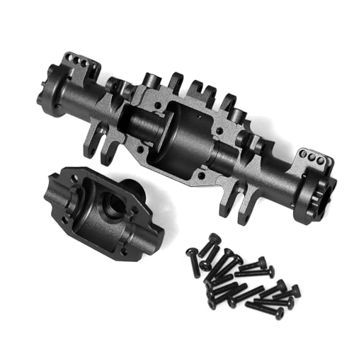 Brückenabdeckung aus Aluminiumlegierung, RC, verbesserte Teile für LOSI 1/18 Mini LMT 4X4 Brushed Monster Truck RTR-LOS01026 RC Car (schwarz) von ULIIK