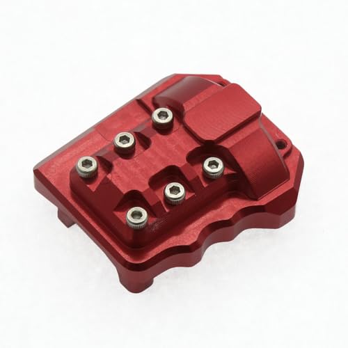 Brückenabdeckung aus Aluminiumlegierung, RC, verbesserte Teile für Traxxas 1/10 TRX-4 Crawler Climbing RC Car (rot) von ULIIK