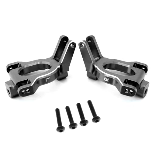 C-förmiger Sitz C-Nabenträger aus Aluminiumlegierung für ARRMA 1/10 4x4 Kraton Outcast 1/8 Mojave RC Auto (schwarz) von ULIIK