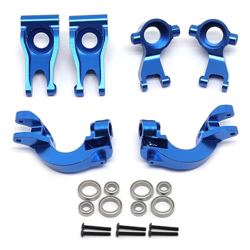 CNC-Aluminium-Legierung Radsitz-Set RC Upgrade Teile für 1/10 ARRMA Senton Big Rock Typhon Granite Vorteks RC Car (blau) von ULIIK