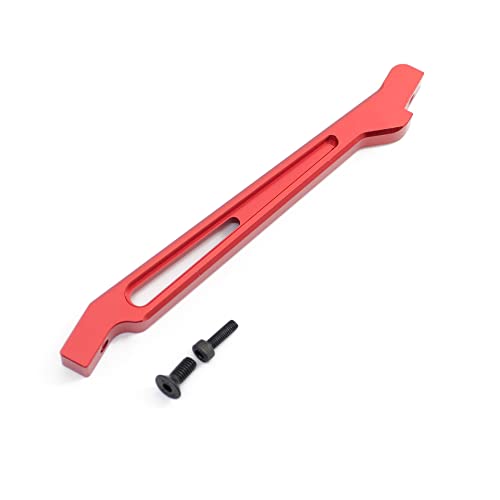 CNC-Aluminium-Legierung Vorderlenkung Pressplatte Unterstützung Halterung RC Upgrade Teile für ARRMA 1/8 SENTON Typhon Kraton RC Auto (rot) von ULIIK