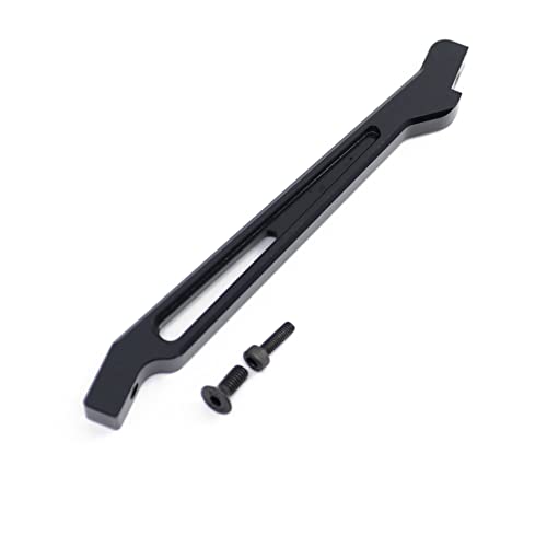 CNC-Aluminium-Legierung Vorderlenkung Pressplatte Unterstützung Halterung RC Upgrade Teile für ARRMA 1/8 SENTON Typhon Kraton RC Auto (schwarz) von ULIIK