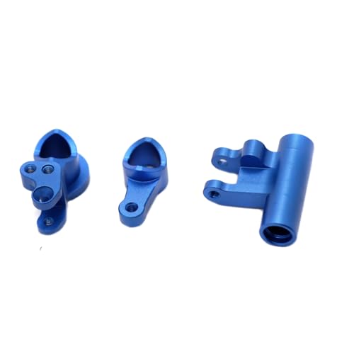 CNC-Aluminiumlegierung, Lenkgruppe, RC-Upgrade-Teile für LOSI 1/10 U4 Lasernut Ultra4 RC Auto (blau) von ULIIK