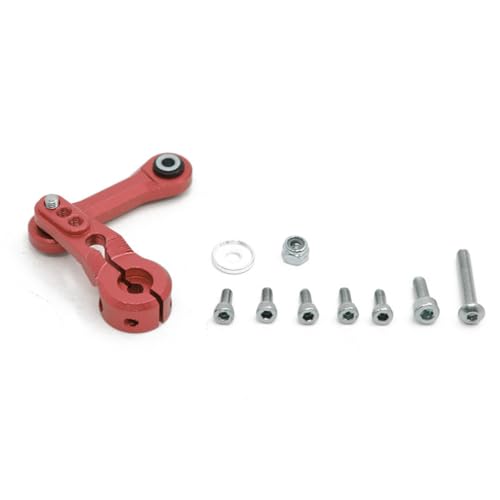 CNC Aluminiumlegierung 25T Servo Horn RC Upgrade Teile für ARRMA 1/8 KRATON Outcast Senton Typhon Talion RC Car (rot) von ULIIK