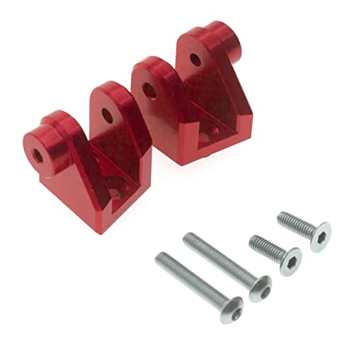 CNC Aluminiumlegierung Achsgestänge Kugelkopfhalterung RC Upgrade Teile für LOSI 1/8 LMT 4WD Solid Axle Monster Truck RC Auto (rot) von ULIIK