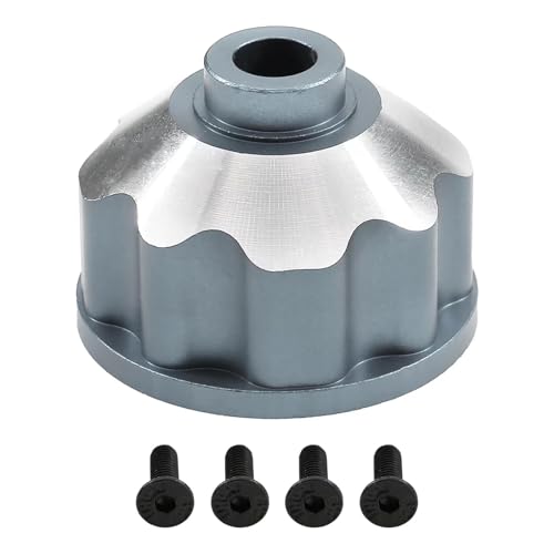 CNC Aluminiumlegierung Differentialabdeckung Diff-Shell RC Upgrade Teile für Traxxas 1/10 Maxx Monster Truck RC Auto (Titan) von ULIIK