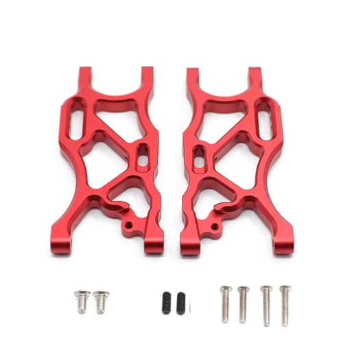 CNC Aluminiumlegierung Hintere Untere Querlenker RC Upgrade Teile für ARRMA 1/8 Typhon 6S BLX Buggy, 1/7 Limitless Infraction RC Car (Rot) von ULIIK