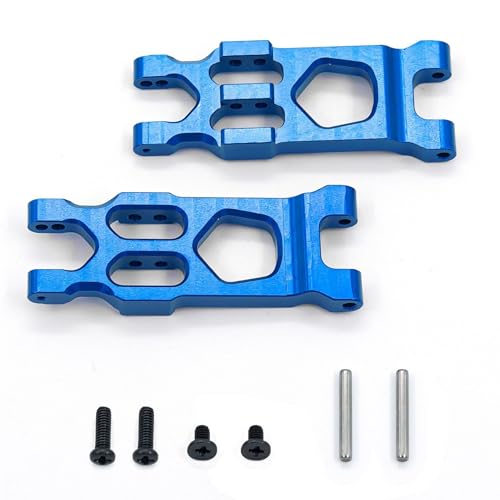 CNC Aluminiumlegierung Hinterradaufhängungsarm RC Upgrade Teile für 1/18 HBX 18859 18858 18857 18856 RC Auto (blau) von ULIIK