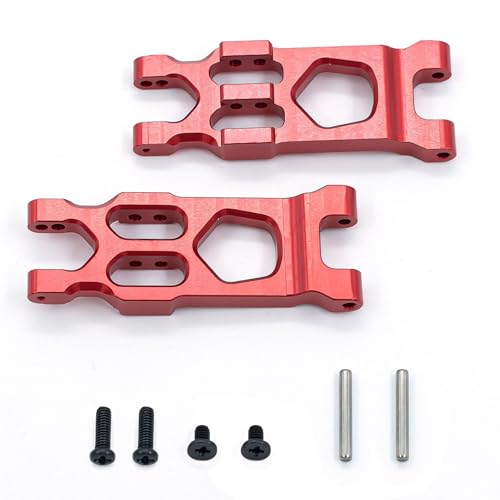 CNC Aluminiumlegierung Hinterradaufhängungsarm RC Upgrade Teile für 1/18 HBX 18859 18858 18857 18856 RC Car (rot) von ULIIK