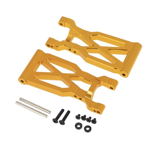 CNC Aluminiumlegierung Hinterradaufhängungsarm RC Upgrade Teile für WLtoys 1/10 104001 RC Car (Golden) von ULIIK