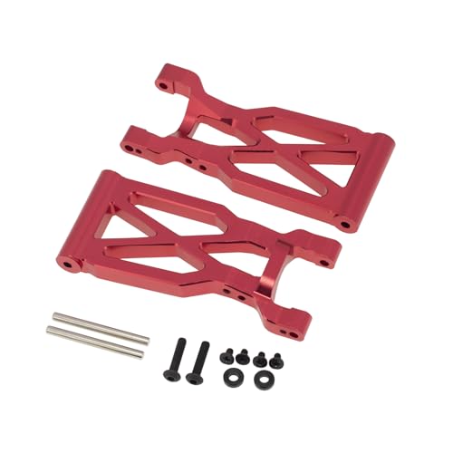 CNC Aluminiumlegierung Hinterradaufhängungsarm RC Upgrade Teile für WLtoys 1/10 104001 RC Car (rot) von ULIIK