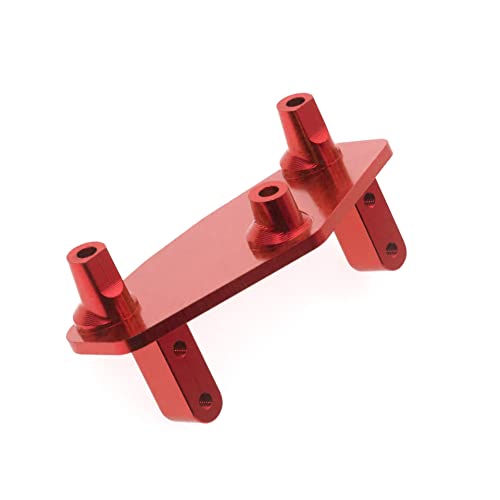 CNC Aluminiumlegierung Lenk-Servohalterung RC Upgrade Teile für LOSI 1/8 LMT 4WD Solid Axle Monster Truck RC Auto (rot) von ULIIK