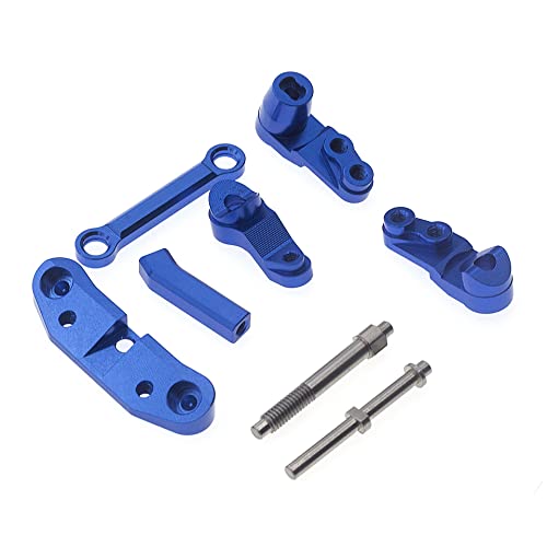 CNC Aluminiumlegierung Lenkgruppe RC Upgrade Teile für 1/10 LOSI 22S 2WD RC Auto (blau) von ULIIK