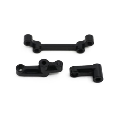 CNC Aluminiumlegierung Lenkgruppe RC Upgrade Teile für 1/16 SG1603 SG1604 UD1601 UD16024 RC Auto (schwarz) von ULIIK