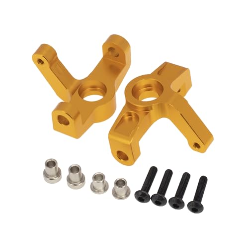 CNC Aluminiumlegierung Lenkknöchel RC Upgrade Teile für WLtoys 1/10 104001 RC Car (Golden) von ULIIK