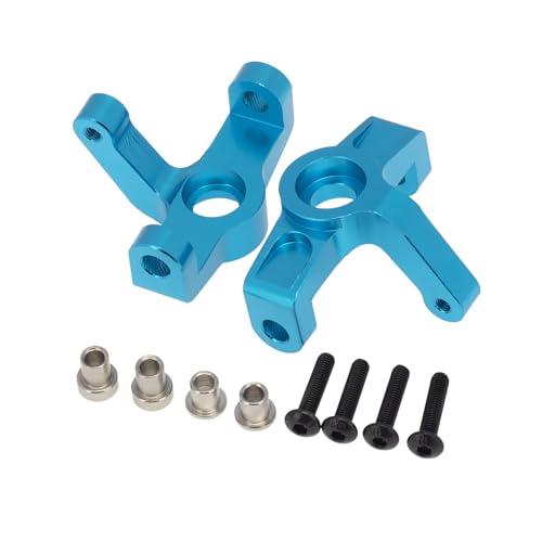 CNC Aluminiumlegierung Lenkknöchel RC Upgrade Teile für WLtoys 1/10 104001 RC Car (Hellblau) von ULIIK