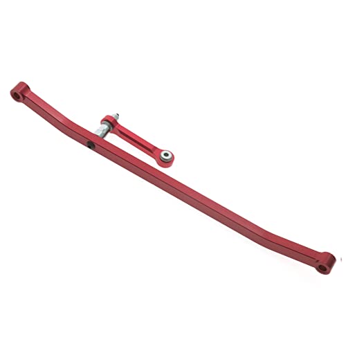 CNC Aluminiumlegierung Lenkstange RC Upgrade Teile für LOSI 1/8 LMT 4WD Solid Axle Monster Truck RC Auto (rot) von ULIIK