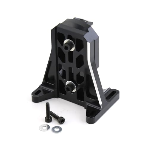 CNC Aluminiumlegierung Motor Heckfixierung Sitz RC Upgrade Teile für TRAXXAS 1/6 XRT 8S, 1/5 X-Maxx 6S/8S RC Auto (schwarz) von ULIIK