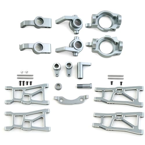 CNC Aluminiumlegierung Querlenker Radsitz Lenkgruppe RC Upgrade Teile Set für ZD Racing DBX-10 Desert Truck RC Car (Titan) von ULIIK