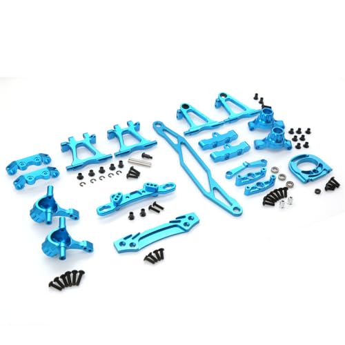 CNC Aluminiumlegierung Querlenker Shock Tower Radsitz Motor Mount RC Upgrade Teile Set für Tamiya TT02 RC Car von ULIIK
