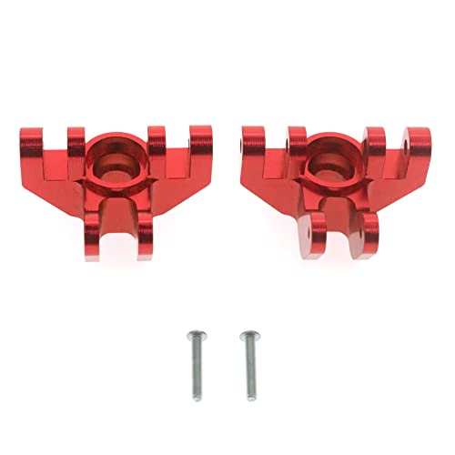 CNC Aluminiumlegierung Vorderlenkbecher RC Upgrade Teile für LOSI 1/8 LMT 4WD Solid Axle Monster Truck RC Auto (rot) von ULIIK