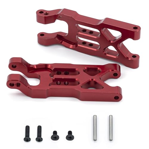 CNC Aluminiumlegierung Vorderradaufhängung RC Upgrade Teile für 1/18 HBX 18859 18858 18857 18856 RC Car (rot) von ULIIK