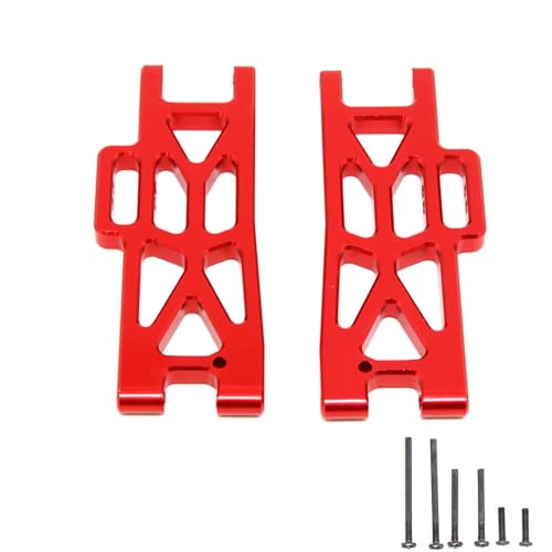 CNC Aluminiumlegierung hinten unten Querlenker RC Upgrade Teile für WLtoys 104009/12401/12402-A/12404/12409 RC Car (rot) von ULIIK