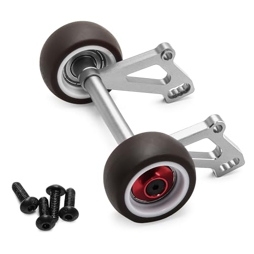 CNC Aluminiumlegierung verstellbare Head Up Wheelie Bar RC DIY Teile für ARRMA 1/8 6S Outcast KRATON V6 RC Car (Silber) von ULIIK