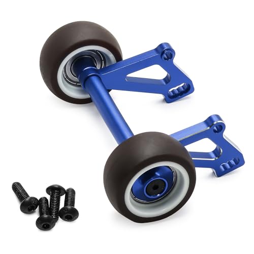 CNC Aluminiumlegierung verstellbare Head Up Wheelie Bar RC DIY Teile für ARRMA 1/8 6S Outcast Kraton V6 RC Auto (blau) von ULIIK