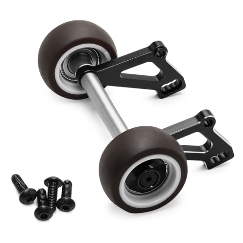 CNC Aluminiumlegierung verstellbare Head Up Wheelie Bar RC DIY Teile für ARRMA 1/8 6S Outcast Kraton V6 RC Auto (schwarz) von ULIIK