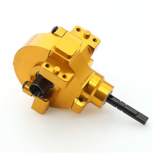 CNC Aluminiumlegierung vorne hinten Differential Diff Assembly RC Upgrade Teile für HSP 94123 94107 94170 94108 94111 94118 RC Car (hinten-golden) von ULIIK