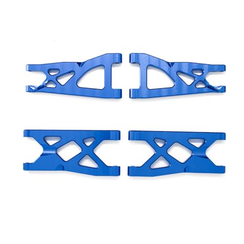 CNC Aluminiumlegierung vorne und hinten Querlenker RC Upgrade Teile für 1/10 ARRMA Senton Big Rock Typhon Granit Vorteks RC Car (blau) von ULIIK